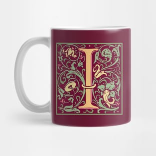 William Morris Vintage Letter I Mug